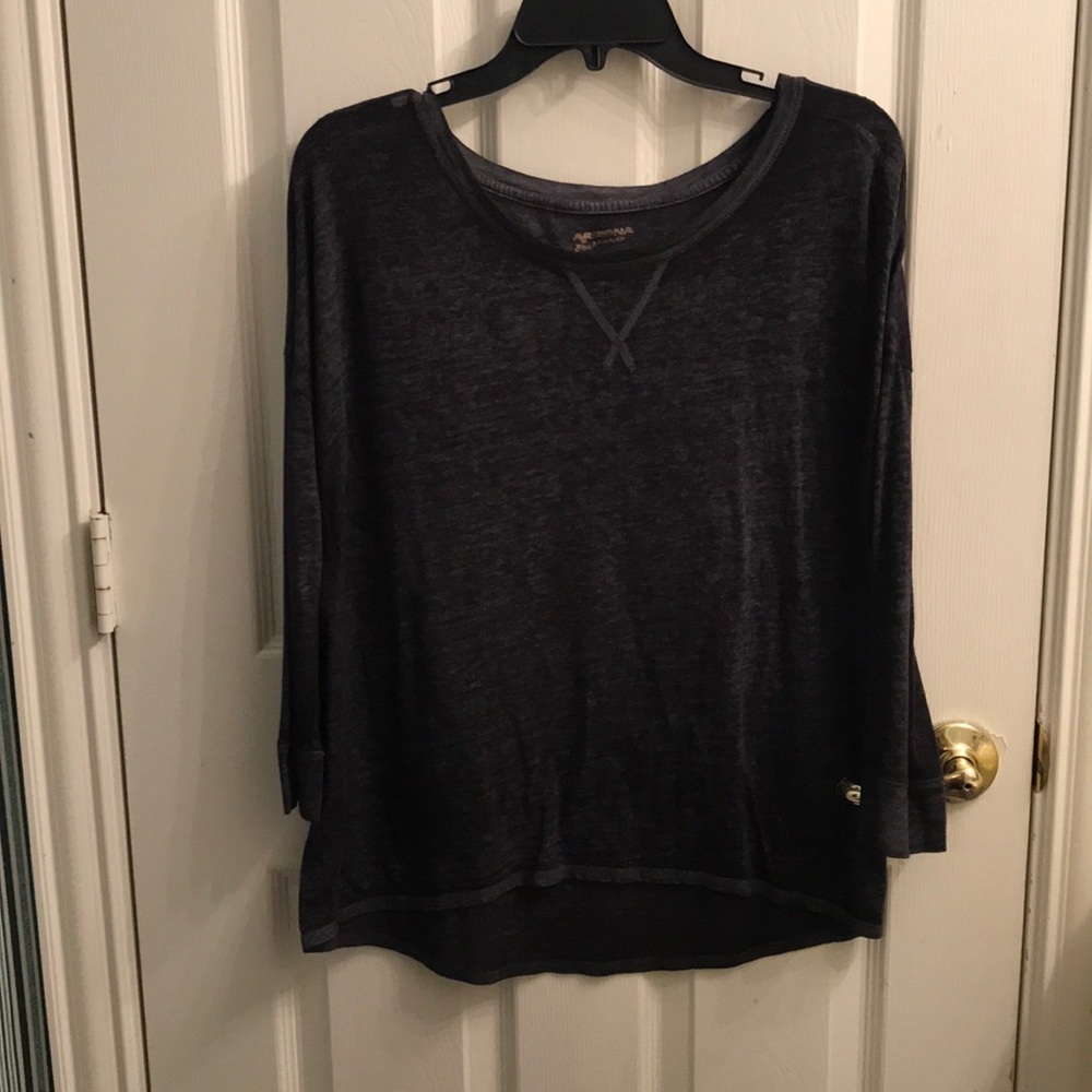 Grey Long Sleeve Blouse